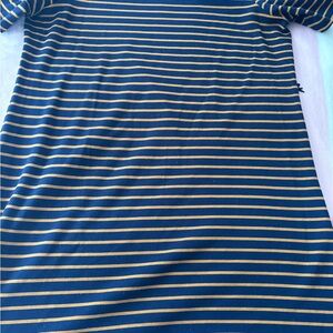 Old Navy Navy and Orange Striped dress